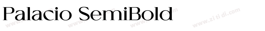 Palacio SemiBold字体转换